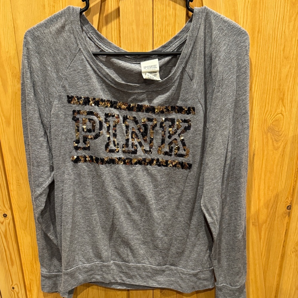 Victoria's Secret PINK Heather Gray Tee